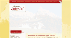 Desktop Screenshot of gerberhof.com